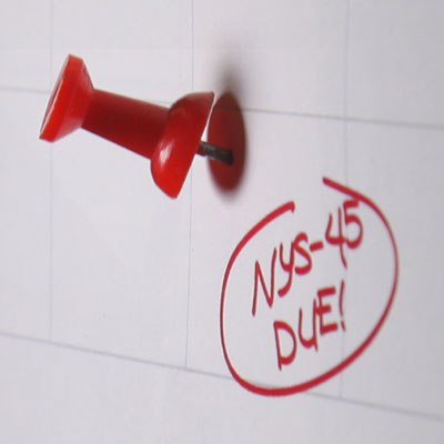 calendar with push pin