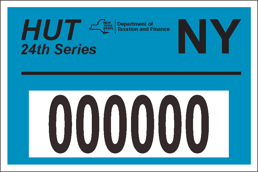 sample of 24th series HUT renewal decal