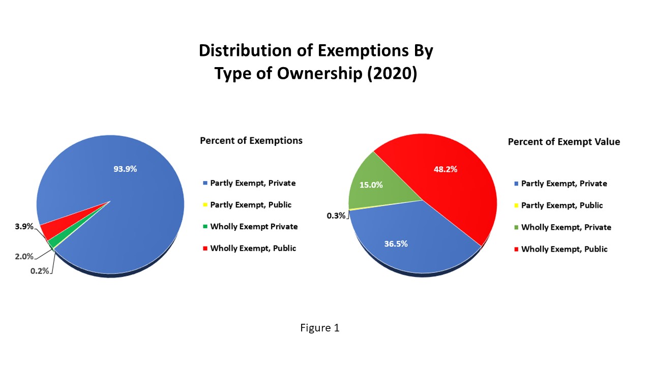 Figure 1 - Distribution of Exemptions by Type of Ownership 2020