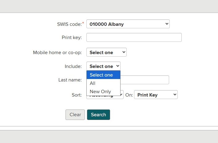 Image of the Online Assessment Community, choosing either All or New Only