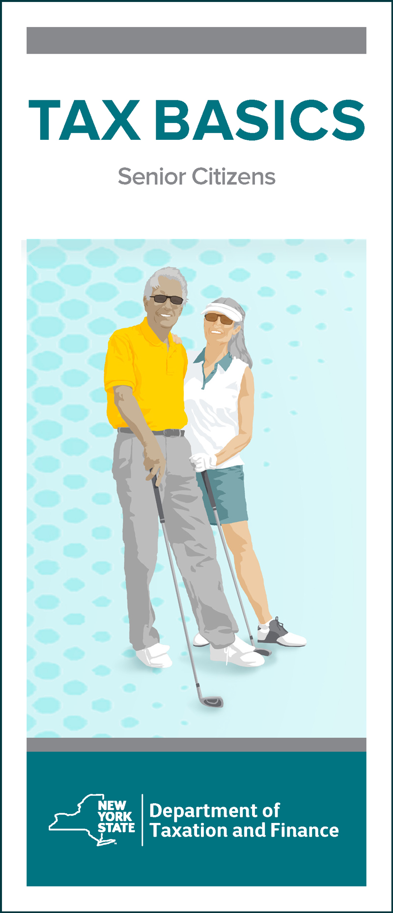 Two senior citizens playing golf